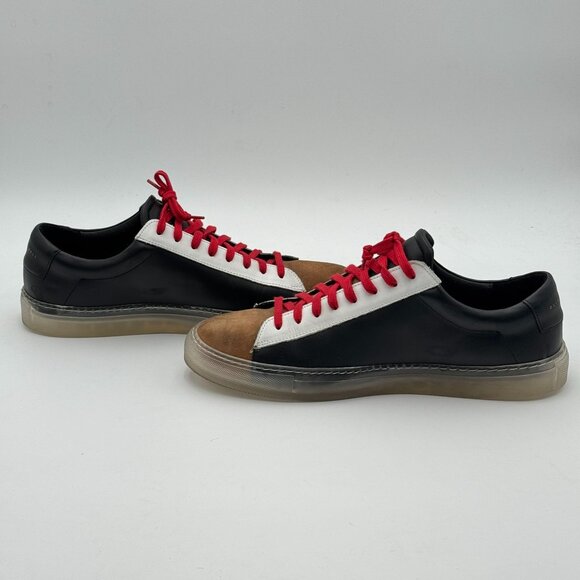 Oliver Cabell Low 1 Metropolis Sneakers Distressed Leather Suede Toe Cap Retro - Picture 4 of 11